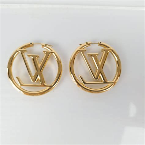 louise louis vuitton earrings|louis vuitton hoop earrings poshmark.